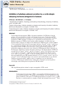 Cover page: Inhibition of pituitary-adrenal secretion by a corticotropin releasing hormone antagonist in humans.