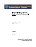 Cover page: Women’s Work and Women’s Health in Mexico: Understanding the links