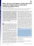 Cover page: Within- and across-trial dynamics of human EEG reveal cooperative interplay between reinforcement learning and working memory