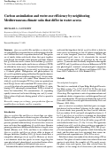 Cover page: Carbon assimilation and water-use efficiency by neighboring Mediterranean-climate oaks that differ in water access