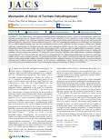 Cover page: Mechanism of Action of Formate Dehydrogenases.