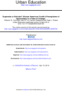 Cover page: Superstar or Scholar? African American Youth’s Perceptions of Opportunity in a Time of Change