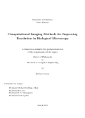 Cover page: Computational Imaging Methods for Improving Resolution in Biological Microscopy