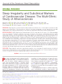 Cover page: Sleep Irregularity and Subclinical Markers of Cardiovascular Disease: The Multi‐Ethnic Study of Atherosclerosis