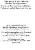 Cover page: Development of a decadal-scale estuarine geomorphic model for Suisun Bay, California: calibration, validation, and idealized time-stepping