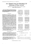 Cover page: An L-shaped array for estimating 2-D directions of wave arrival