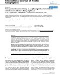 Cover page: Temporal and spatial stability of Anopheles gambiae larval habitat distribution in western Kenya highlands