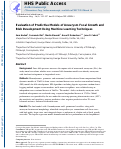 Cover page: Evaluation of predictive models of aneurysm focal growth and bleb development using machine learning techniques.