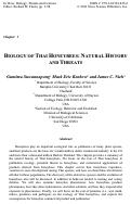 Cover page: Biology of Thai honeybees: Natural history and threats