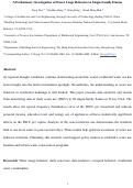 Cover page: A preliminary investigation of water usage behavior in single-family homes