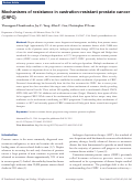 Cover page: Mechanisms of resistance in castration-resistant prostate cancer (CRPC)