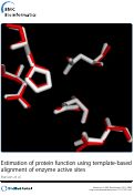 Cover page: Estimation of protein function using template-based alignment of enzyme active sites