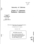 Cover page: SOME RELATIONS FOR VAPOR-LIQUID EQUILIBRIA AND CRITICAL MIXTURES