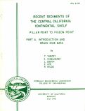 Cover page: Recent Sediments of the Central California Continental Shelf, Pillar Point to Pigeon Point: Part A -- Introduction and Grain Size Analysis