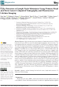 Cover page: Early Detection of Lymph Node Metastasis Using Primary Head and Neck Cancer Computed Tomography and Fluorescence Lifetime Imaging