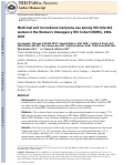 Cover page: Medicinal and Recreational Marijuana Use Among HIV-Infected Women in the Women's Interagency HIV Study (WIHS) Cohort, 1994–2010