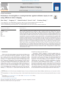 Cover page: Evaluation of neuregulin-1's neuroprotection against ischemic injury in rats using diffusion tensor imaging