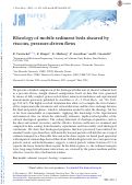 Cover page: Rheology of mobile sediment beds sheared by viscous, pressure-driven flows