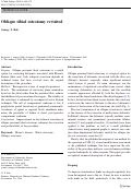 Cover page: Oblique tibial osteotomy revisited