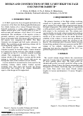 Cover page: Design and construction of the 3.2 MeV high voltage column for DARHT 
II