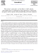 Cover page: Theoretical constraints on the effects of pH, salinity, and temperature on clumped isotope signatures of dissolved inorganic carbon species and precipitating carbonate minerals