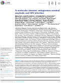 Cover page: A molecular tweezer antagonizes seminal amyloids and HIV infection