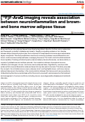 Cover page: [18F]F-AraG imaging reveals association between neuroinflammation and brown- and bone marrow adipose tissue