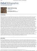 Cover page: Digital Anthropology