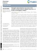 Cover page: Divergent stereochemical outcomes in the insertion of donor/donor carbenes into the C–H bonds of stereogenic centers