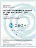 Cover page: The Difficulties of Financial Inclusion via Large Banks: Evidence from Mexico
