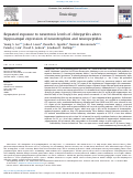 Cover page: Repeated exposure to neurotoxic levels of chlorpyrifos alters hippocampal expression of neurotrophins and neuropeptides