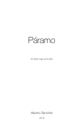 Cover page: Páramo