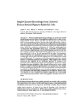 Cover page: Single-channel recordings from cultured human retinal pigment epithelial cells.