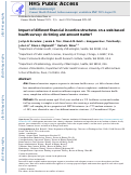 Cover page: Impact of different financial incentive structures on a web-based health survey: do timing and amount matter?