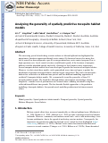 Cover page: Analysing the generality of spatially predictive mosquito habitat models