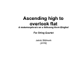 Cover page: Ascending High to Overlook Flat