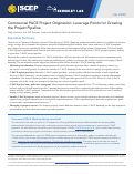 Cover page: Commercial PACE Project Origination: Leverage Points for Growing the Project Pipeline
