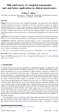 Cover page: 50th anniversary of computed tomography: past and future applications in clinical neuroscience