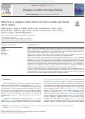 Cover page: Differences in symptom clusters before and twelve months after breast cancer surgery.