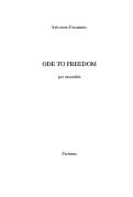 Cover page: Ode to Freedoom