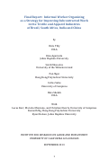 Cover page: Informal Worker Organizing as a Strategy for Improving Subcontracted Work in the Textile and Apparel Industries of Brazil, South Africa, India and China