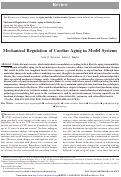 Cover page: Mechanical Regulation of Cardiac Aging in Model Systems