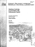 Cover page: Membrane scattering in curved space with M-momentum Transfer