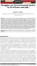 Cover page: Struggles for Environmental Justice in US Prisons and Jails