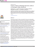 Cover page: Impact of laws prohibiting domestic violence on wasting in early childhood