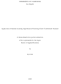 Cover page: Application of Machine Learning Algorithms in Predicting Credit Card Default Payment