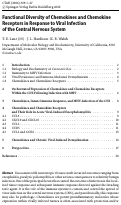 Cover page: Functional Diversity of Chemokines and Chemokine Receptors in Response to Viral Infection of the Central Nervous System