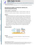 Cover page: Bioinspired assemblies and plasmonic interfaces for electrochemical biosensing