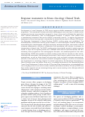 Cover page: Response Assessment in Neuro-Oncology Clinical Trials