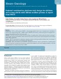 Cover page: Rational combination platform trial design for children and young adults with diffuse midline glioma: A report from PNOC.